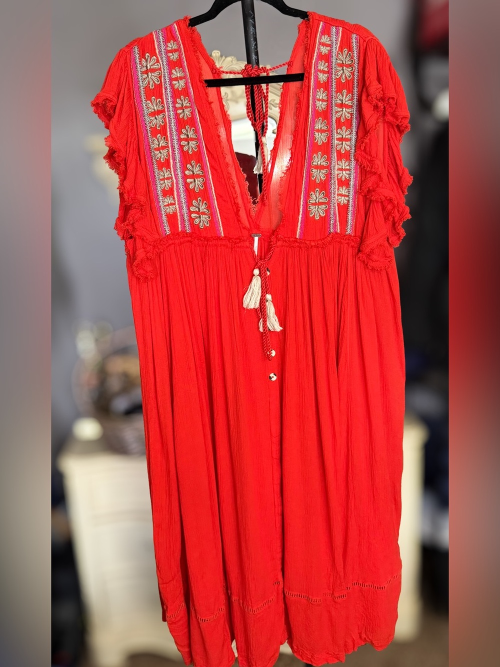 Free People "Will Wait For You" Midi Dress